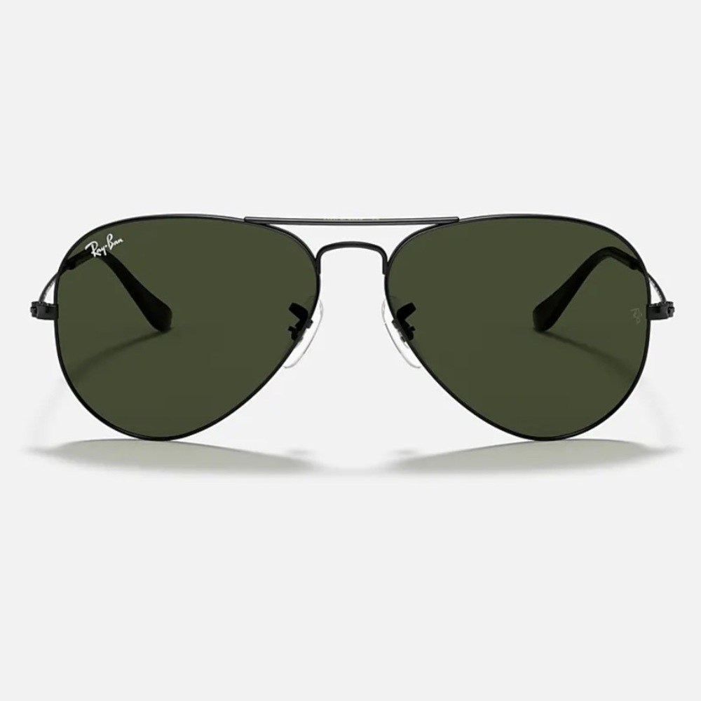 Ray-Ban Aviator Classic Black/Green Classic Sunglasses